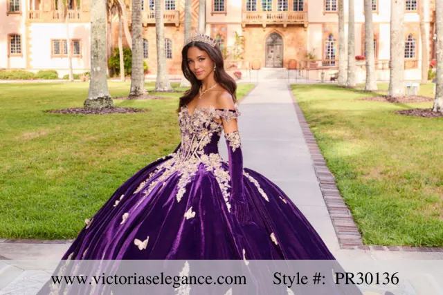 purple quinceanera dress