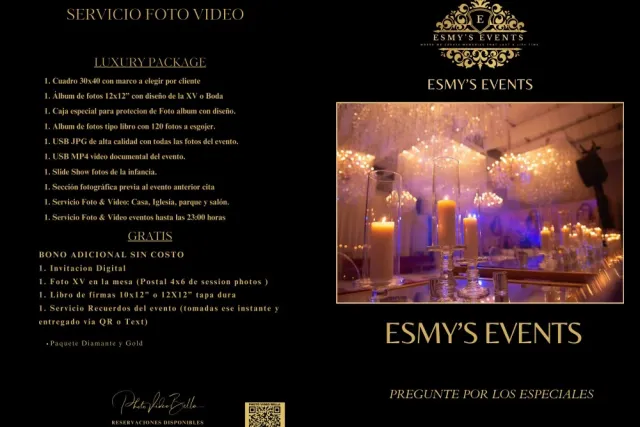 Esmys Events foto-video package