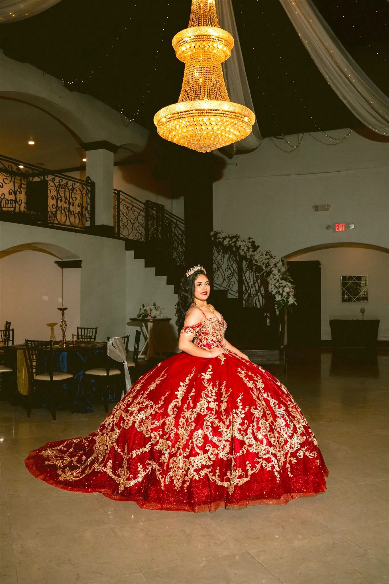 Grand Rose Ballroom Chandelier