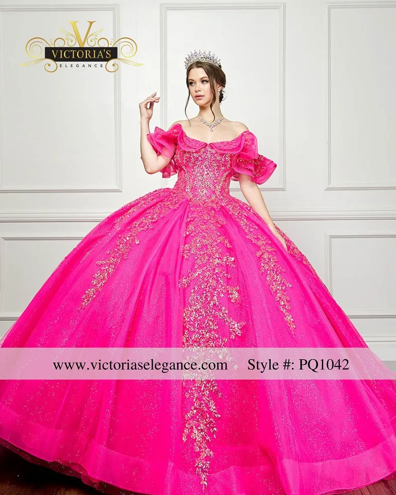 hot pink quinceanera dress