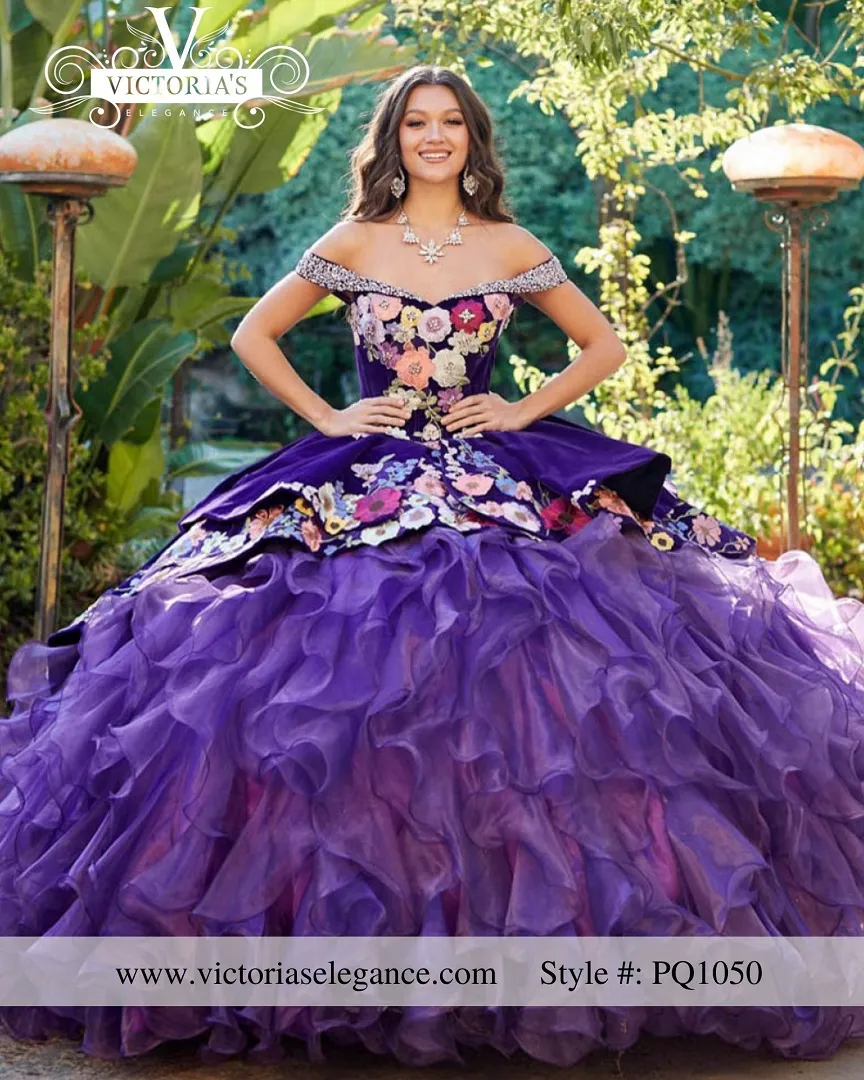 purple quinceanera dress