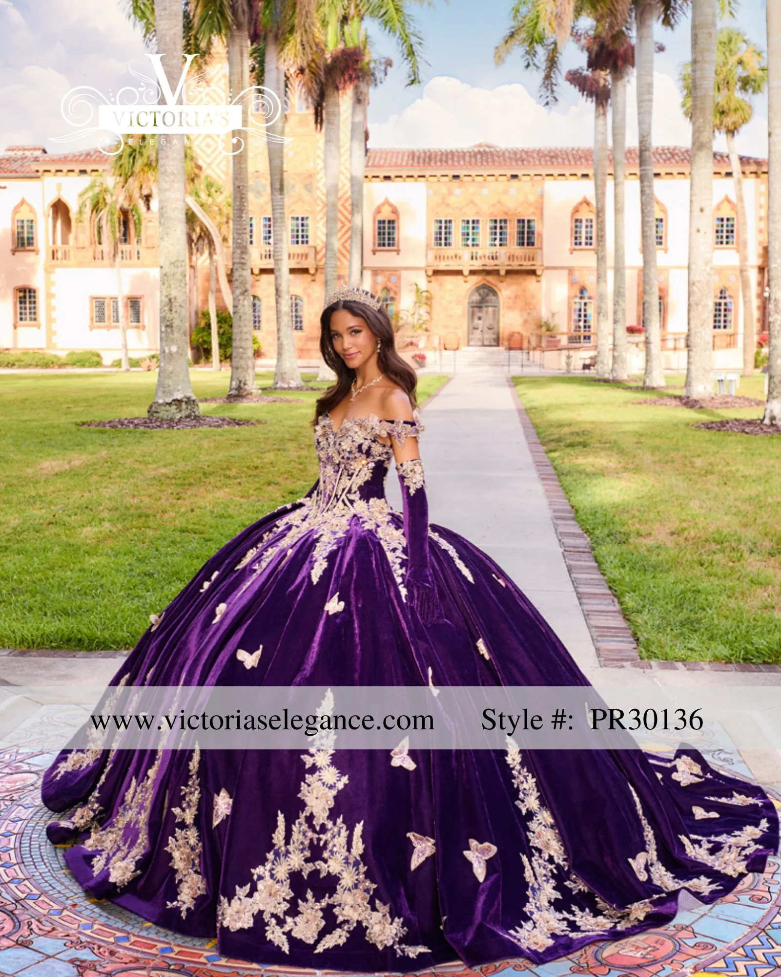 purple quinceanera dress